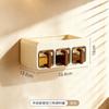 Seasoning tank combination wall hanging household kitchen multi-grid integrated sealing moisture-proof seasoning box pepper jar salt jar seasoning