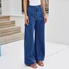 Ladies' Retro Straight Leg High Waisted Jeans