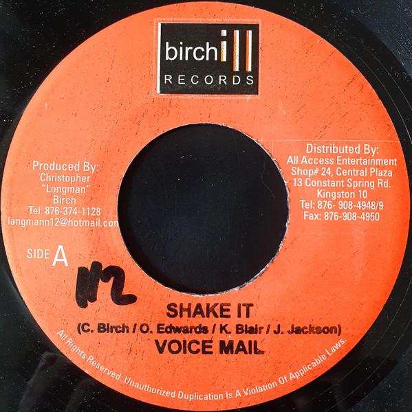 

7inch Record VOICEMAIL - Shake It none Birchill Record Jamaica Reggae, Ska & Dub Used