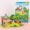 3D Foam Puzzle Set Childrens Building Toy Creative Diy Craft Educational Activity Kit for Kids 3-6Years Small Blocks Gift