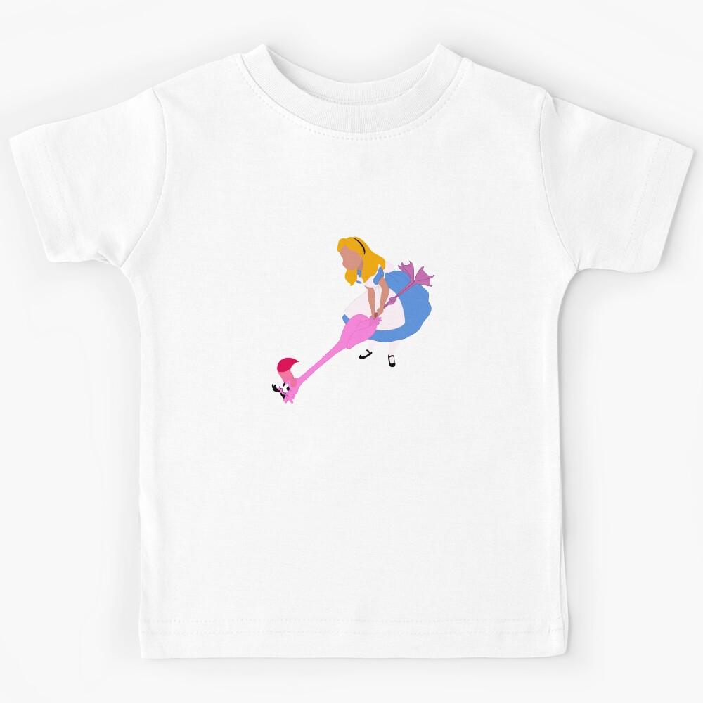 Girl with Flamingo Kids T-Shirt 150
