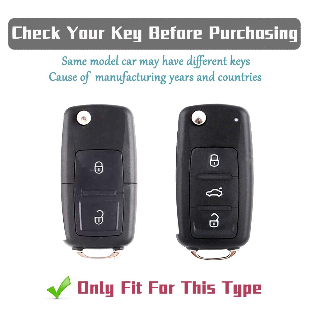 Tpu Car Key Case For Volkswagen Vw Polo Golf Passat Tiguan Beetle Caddy 2/3 Buttons Key Cover For Skoda Octavia Seat Leon Altea