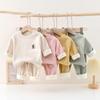 Kids' Silk Velvet Split Set: Cozy High-Waisted Winter Innerwear