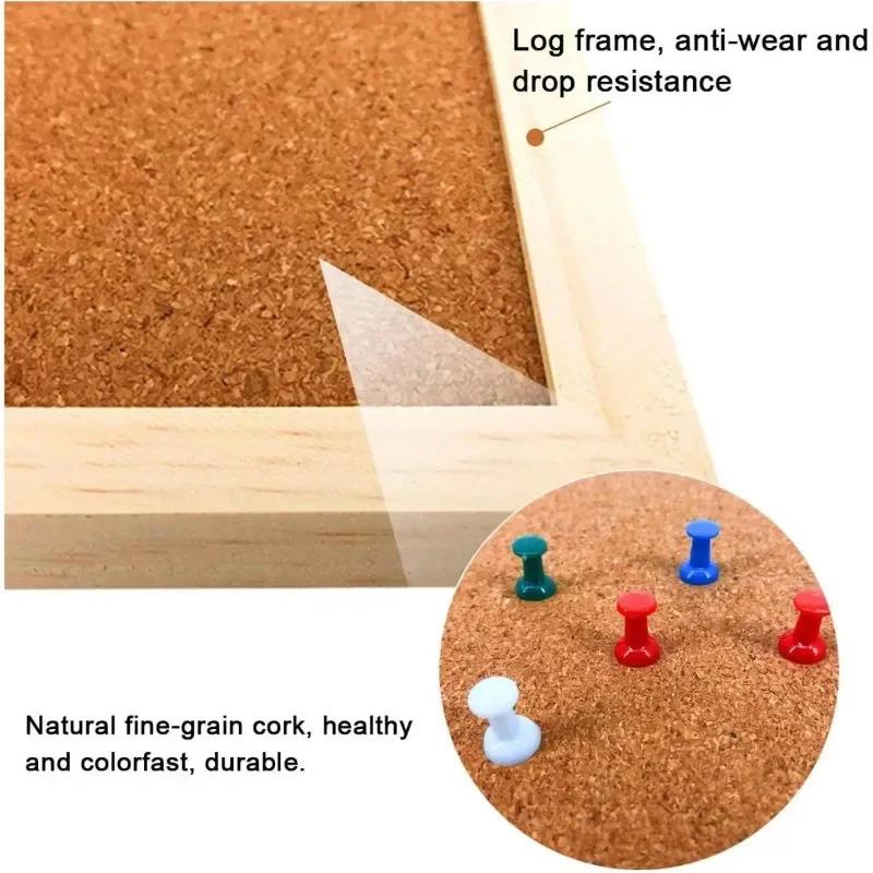 Advertising Display Cork Board, Retro Frame Style, Single-sided Photo Wall, Office & School Display Supplies