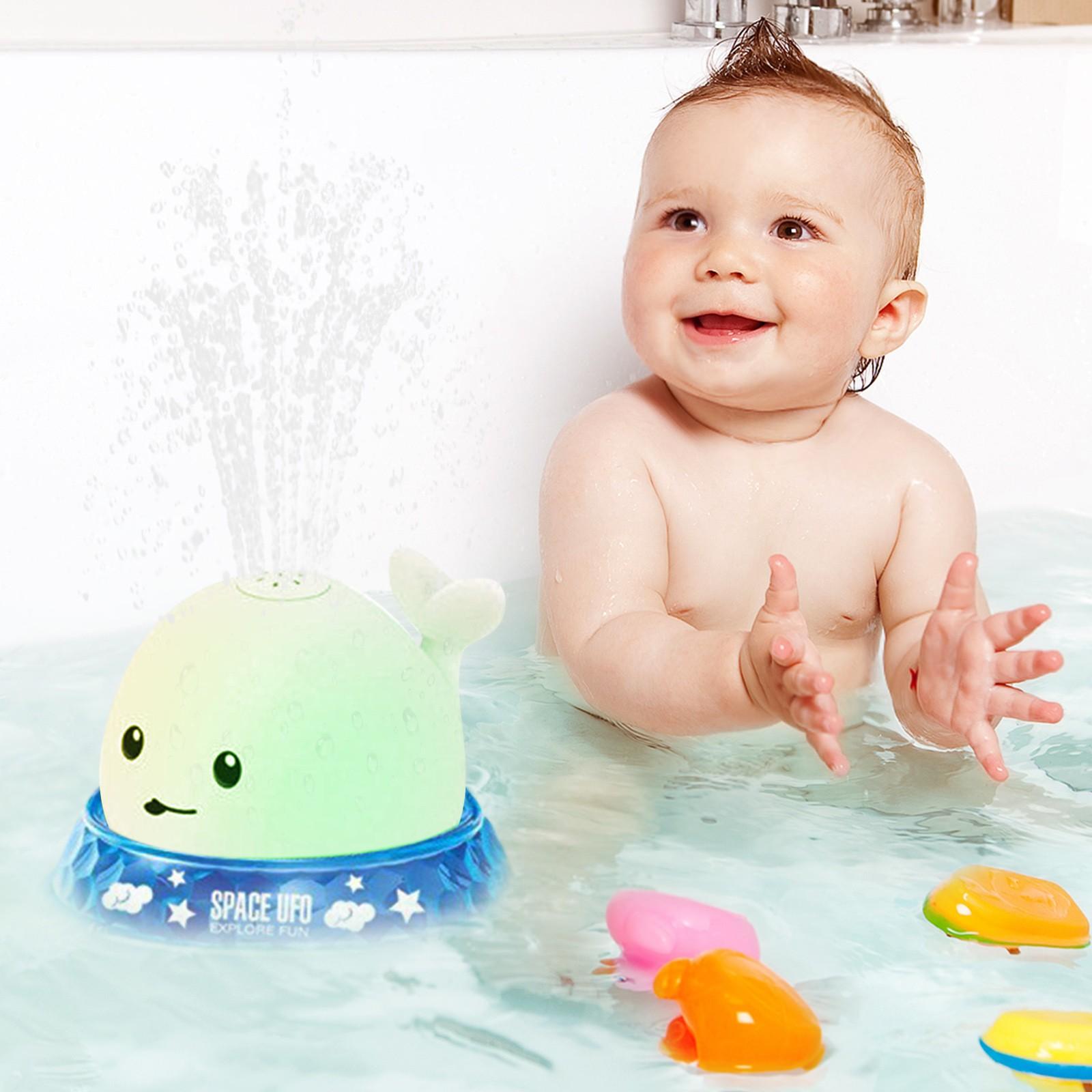 

Игрушки для купания младенцев, Игрушки для купания малышей в возрасте от 1 до 3 лет, Игрушка для купания с подсветкой «Кит», Игрушка для купания, Подарок на день рождения ребенка One Size белый