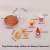 1 Set Dollhouse Accessories Mini Simulation Cola Chicken Wings Tray Miniatures Food Decor Diy Supplies Model Ornament Toy