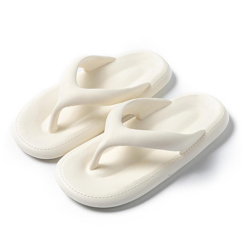 Ladies' Flip Flops For Women Cozy Slides Soft Sea Beach Sandals Slippers Indoor Home Women's Shoes Solid Color