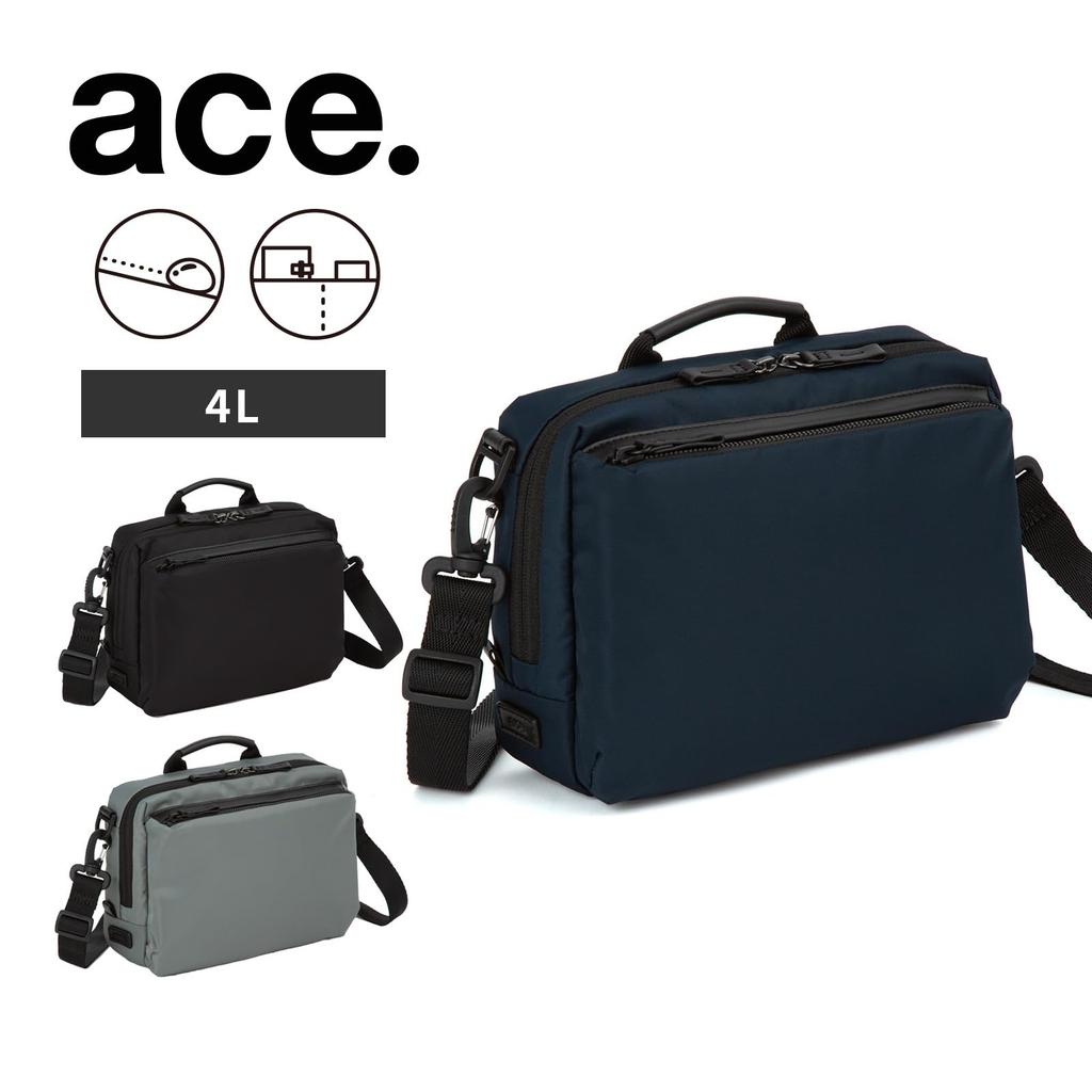 Metrex Shoulder Bag 4L Horizontal Lightweight Casual 19112 Navy [Ace Gene]