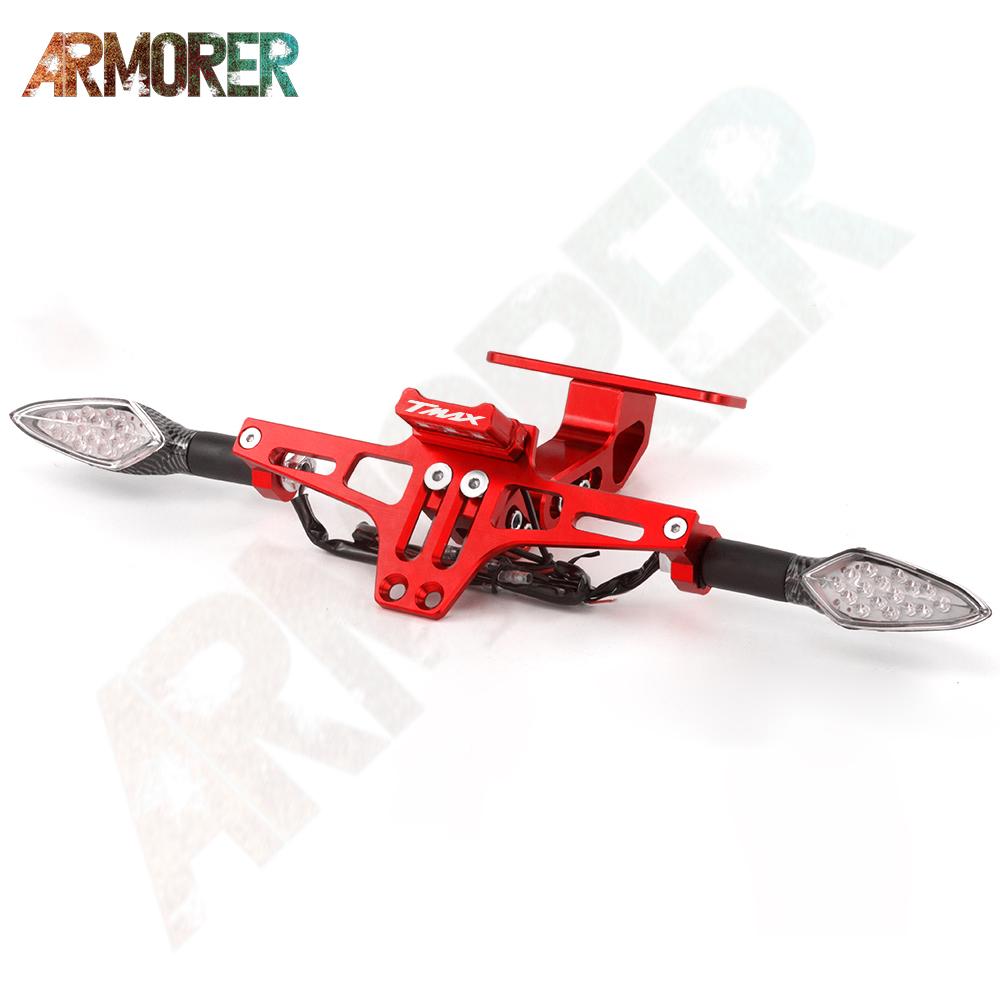 Suport universal pentru plăcuță de înmatriculare Lumină LED pentru YAMAHA T-MAX 530 SX/DX TMAX 560 tech max Aripa pentru coadă pentru motociclete