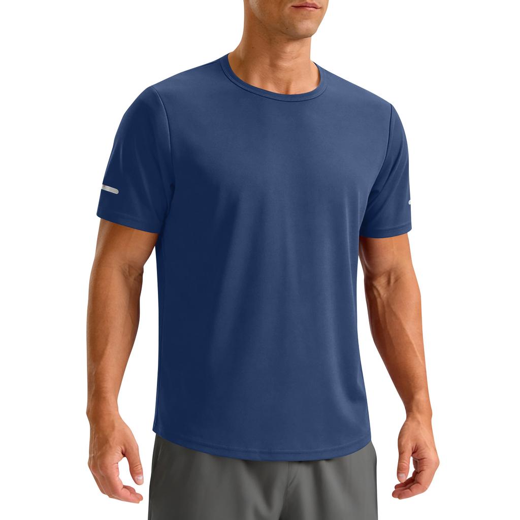 Men's Round Neck T-Shirt, Men's Outdoor Sports And Fitness Top