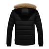 Men Outdoor Warm Winter Thick Jacket Hooded Coat Jacket With Zipper Pocket