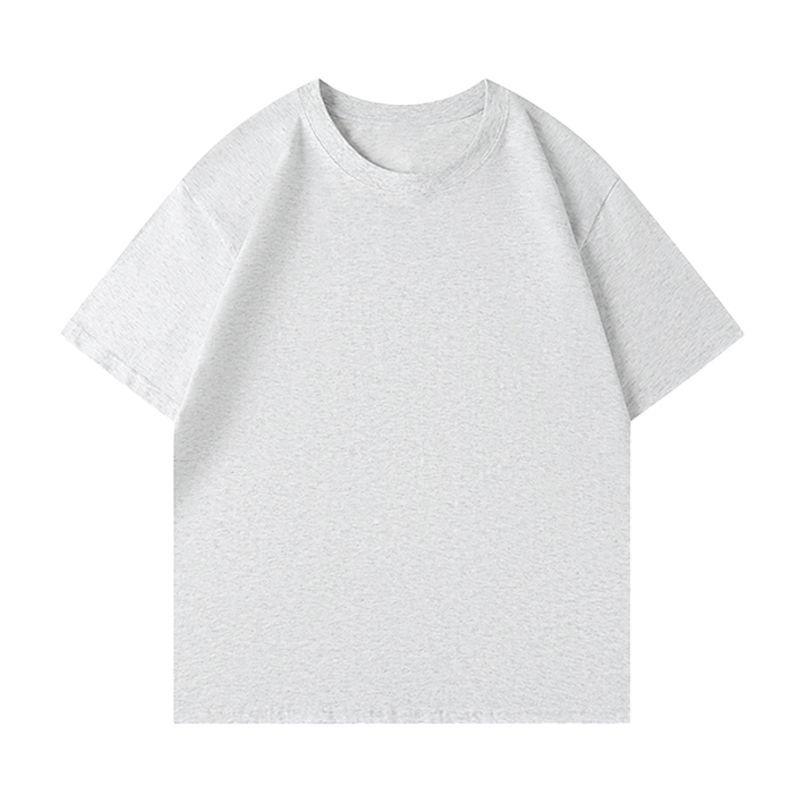 Multi-color Drop Shoulder Loose Fit Cotton T-shirt with Custom Logo