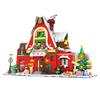 City Creativity Winter Village Christmas House Christmas ART House Model Building Blocks Bricks Kids Toys Christmas Gift