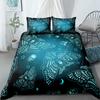 Gothic Skull Moth Duvet Cover Set King Queen Double Full Twin Single Size Bed Linen Set