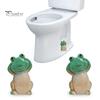 1/2ks Cartoon Green Keramic Frog Kryty na záchodové šrouby Snadná instalace Dekor do koupelny se zvířecím motivem