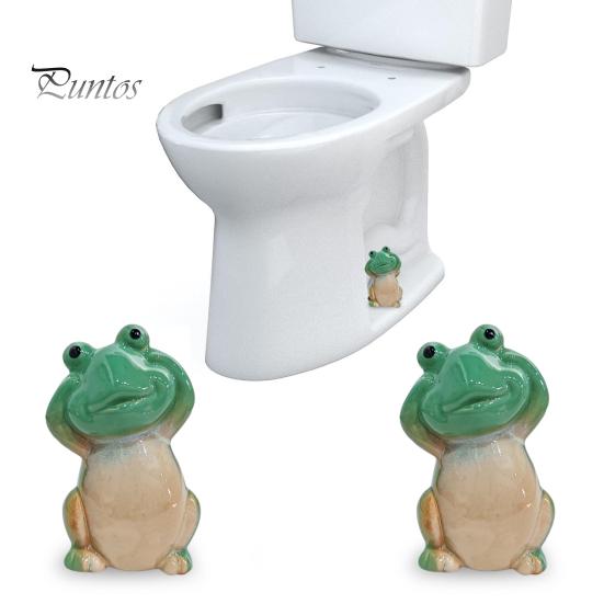 1/2ks Cartoon Green Keramic Frog Kryty na záchodové šrouby Snadná instalace Dekor do koupelny se zvířecím motivem