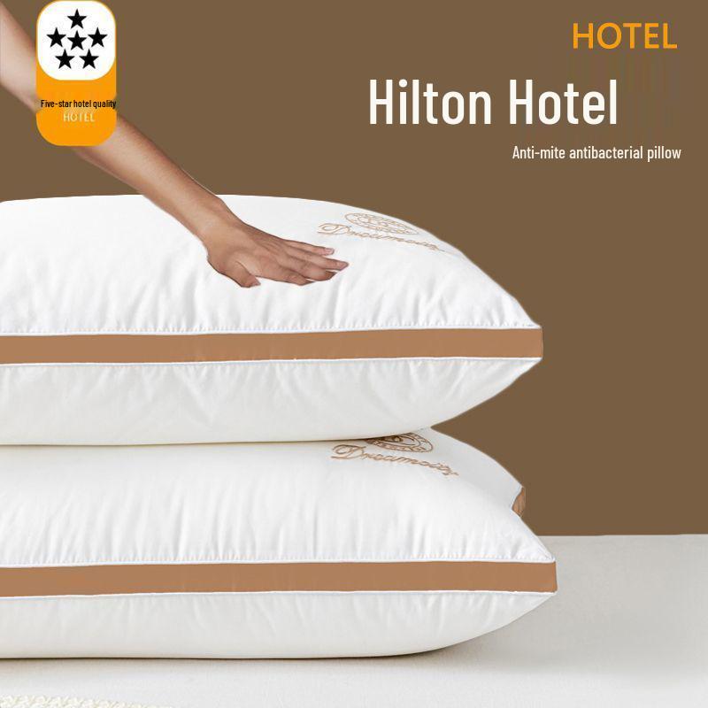 Набор подушек для шеи Hilton Velvet – Взрослая подушка с эффектом памяти для дома Single Low Pillow