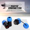 21 IP68 2Pin Waterproof Plastic Aviation Plug Socket Cable in line Connector( 2Pin)