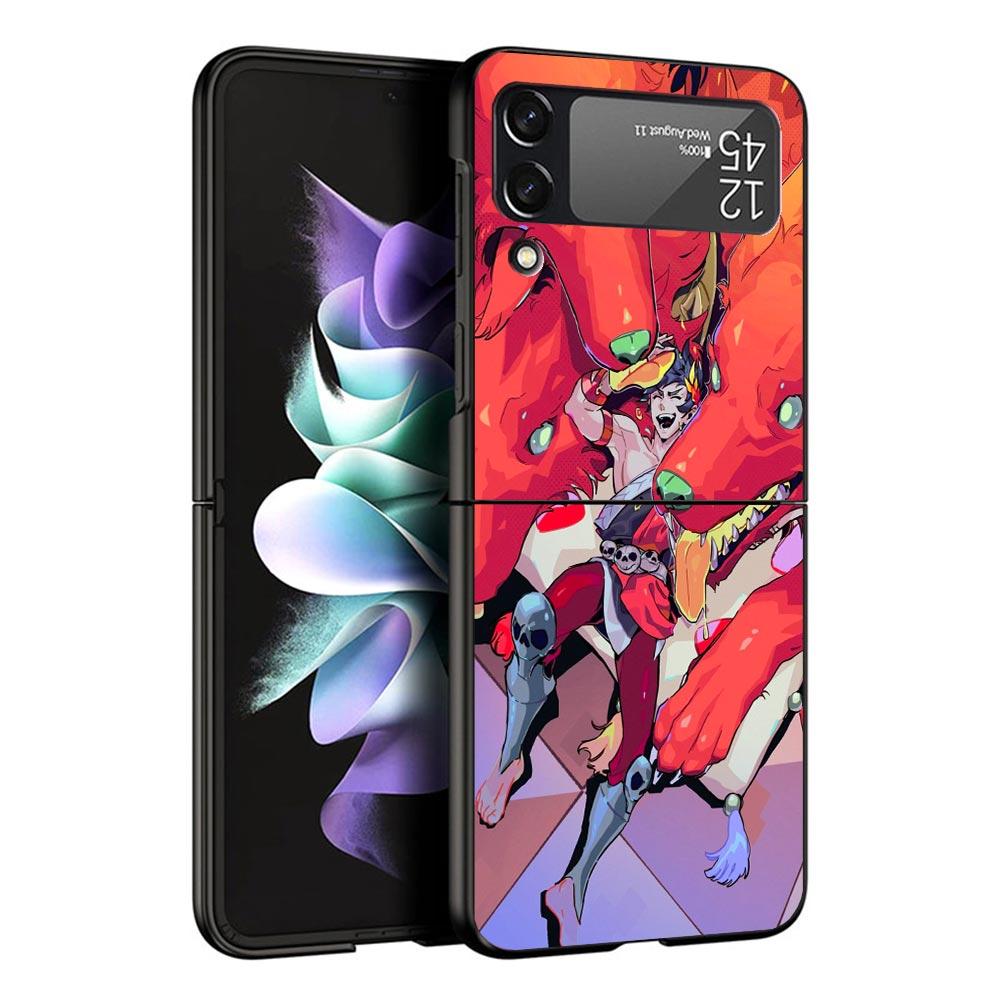 Game Hades Action Black Phone Case For Samsung ZFlip7 ZFlip6 ZFlip5 ZFlip4 ZFlip3 5G Hard Protective Galaxy Z Flip 3 4 5 6 7