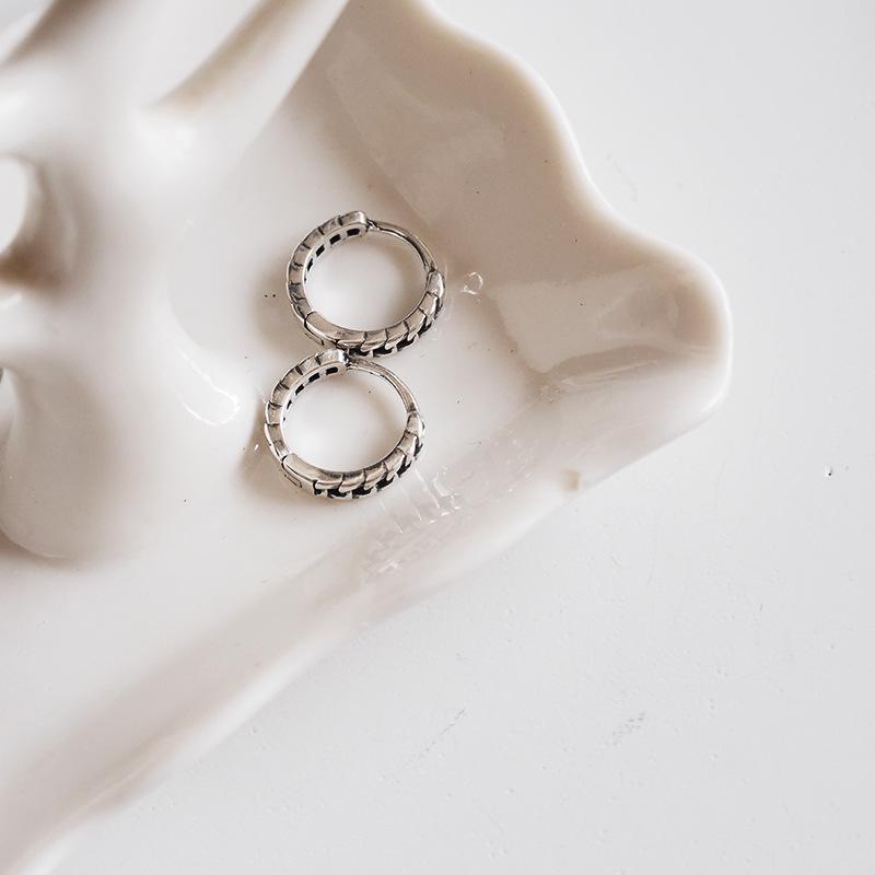 S925 Sterling Silver Retro Ear Cuffs & Stud Earrings for Women - Elegant Niche Design