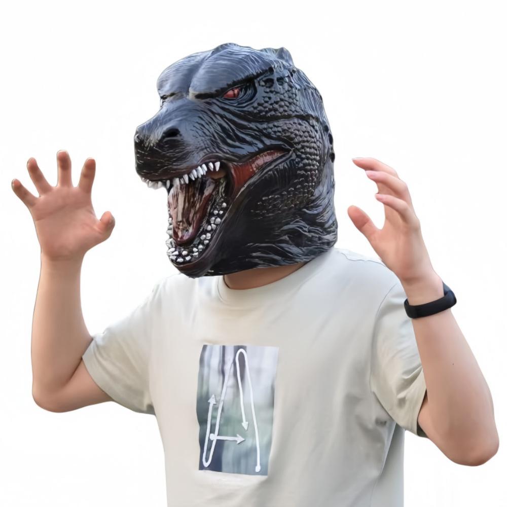 Godzilla Vs. King Kong Mask King Of Monsters Latex Hood Godzilla Dress Up Mask Funny Show Hood
