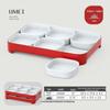 Jijun Two-Tone Melamine Dinnerware Set U9008