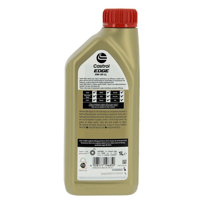 CASTROL EDGE 0W-30 LL 1L