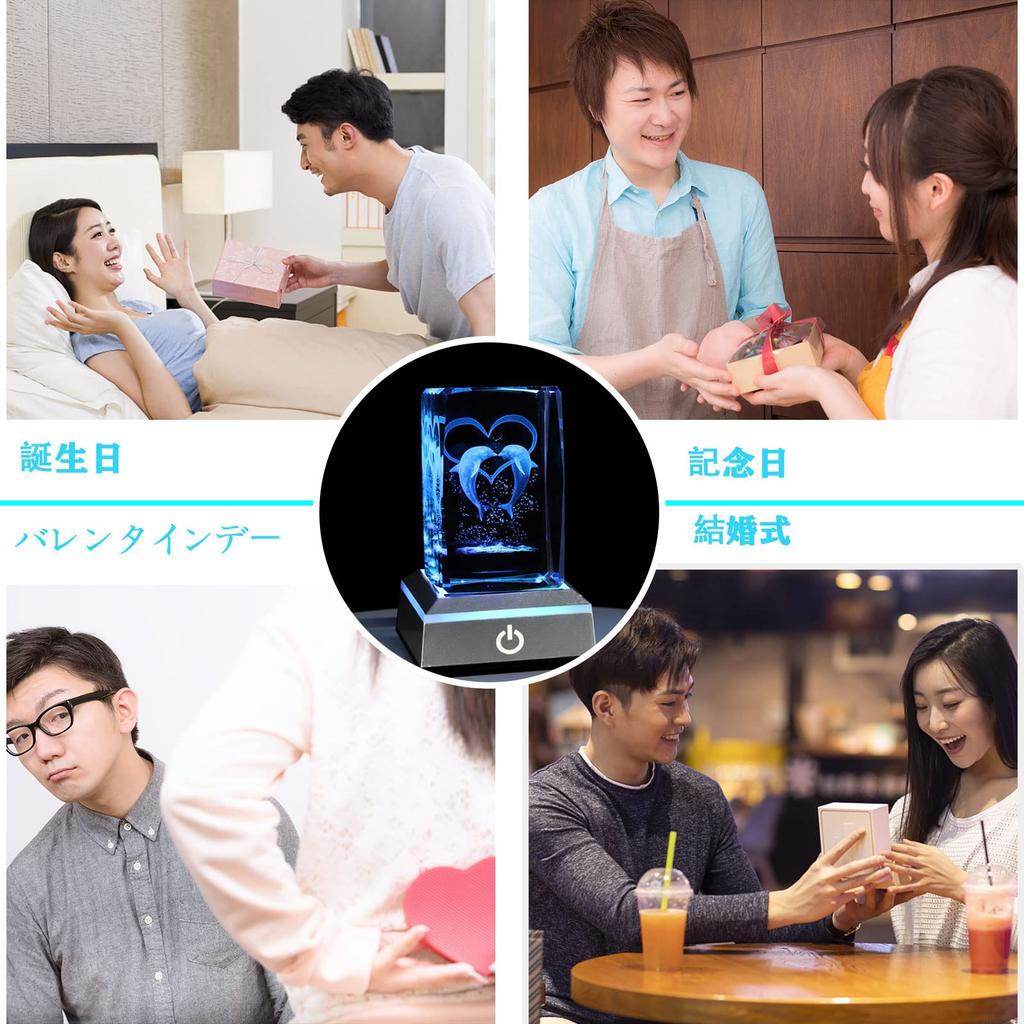 A Popular Gift for Perfect for Wedding or New 3D Crystal and Other Decorative Authentic LED Bedside Women, Birthdays, Anniversaries, Christmas,