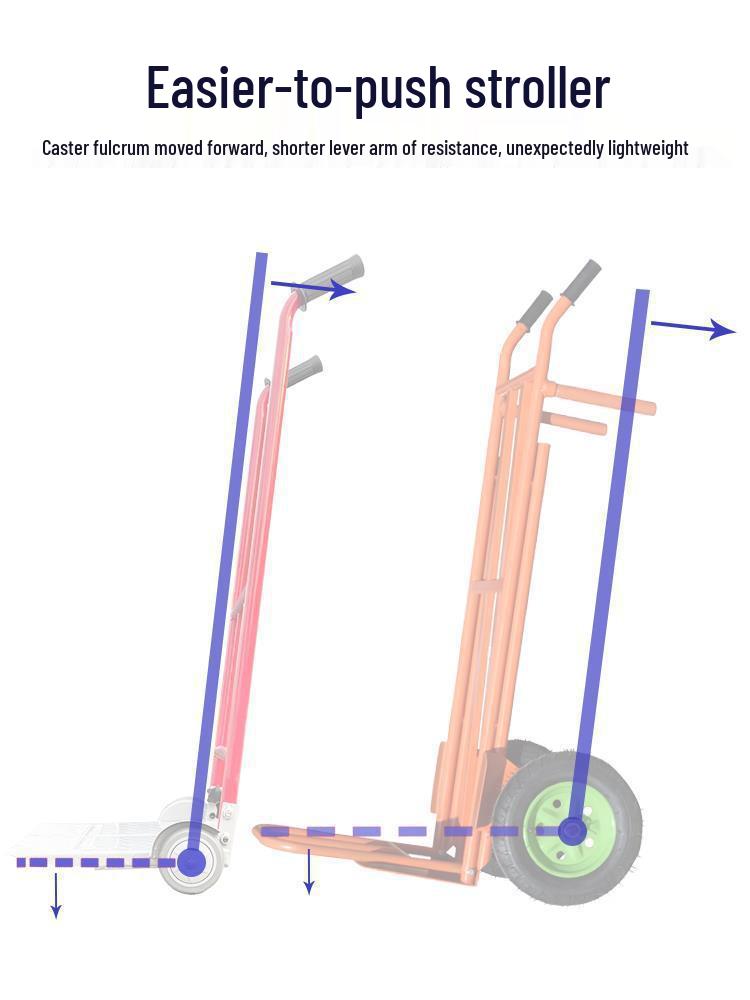 Tiger Cart: Two-Wheel Folding Handcart for Lightweight Transport & Pot Moving