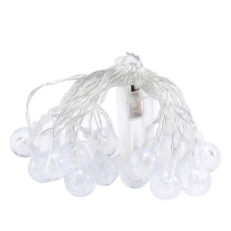 LED Bubble Ball String Lights - Transparent Crystal Ball Decorative Christmas Lights for Outdoor Tents
