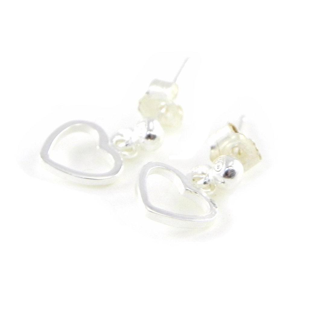 Les Trésors De Lily [H6170] - Silver 'Love' Silver Earrings - 10x6 Mm