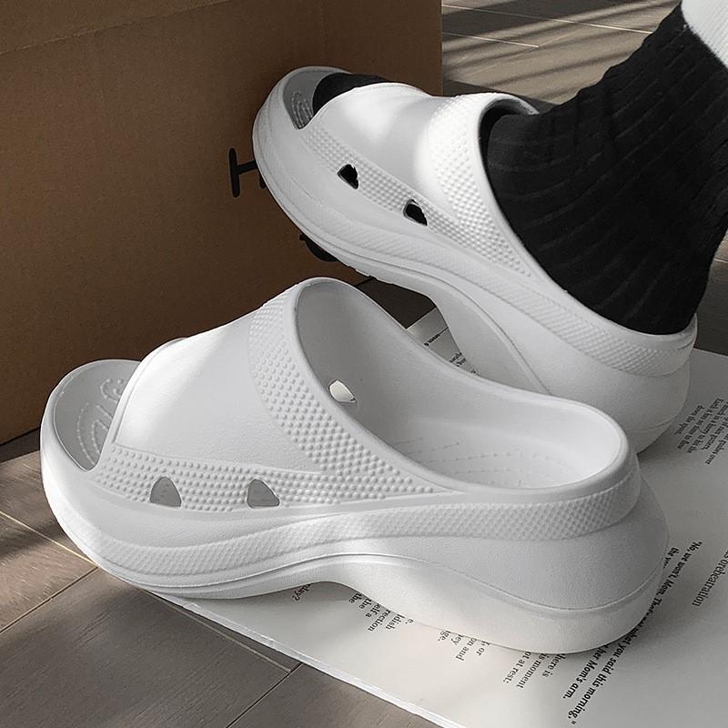 Fashion Comwarm Thick Bottom Slippers For Women Summer Fashion Outdoor Beach Shoes Soft Eva Female Platform Sandals Comfort House Slides