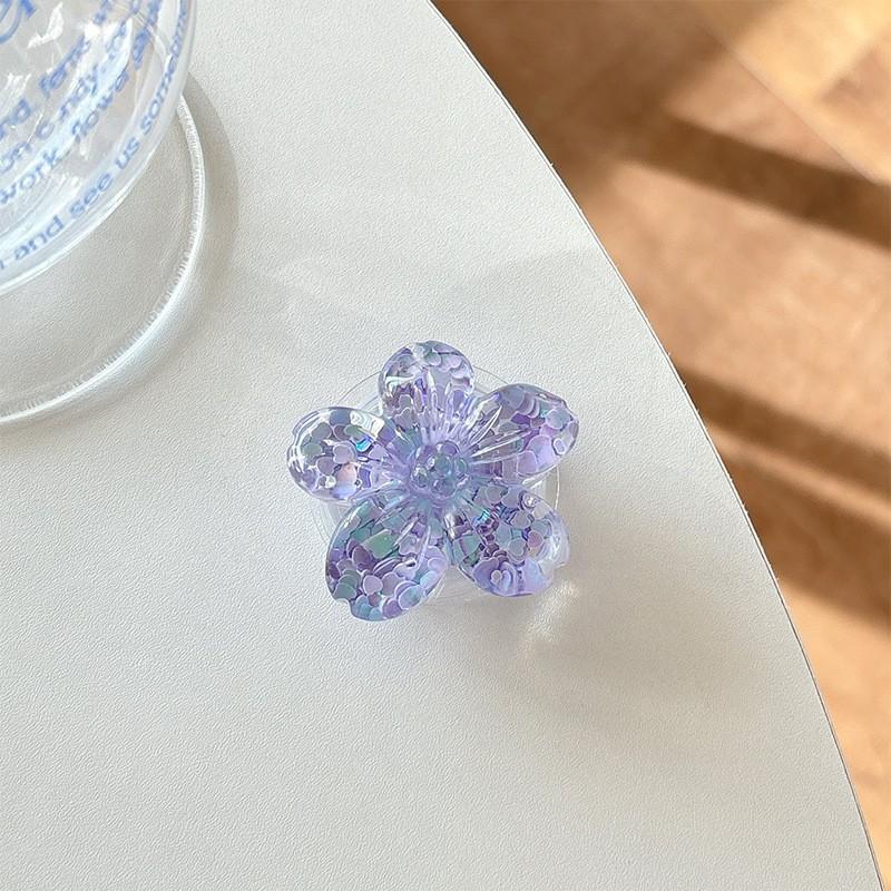 

Colorful Sequins Three-dimensional Flowers Mobile Phone Airbag Holder Adhesive Desktop Watch Drama Support Portable Ring Wholesale