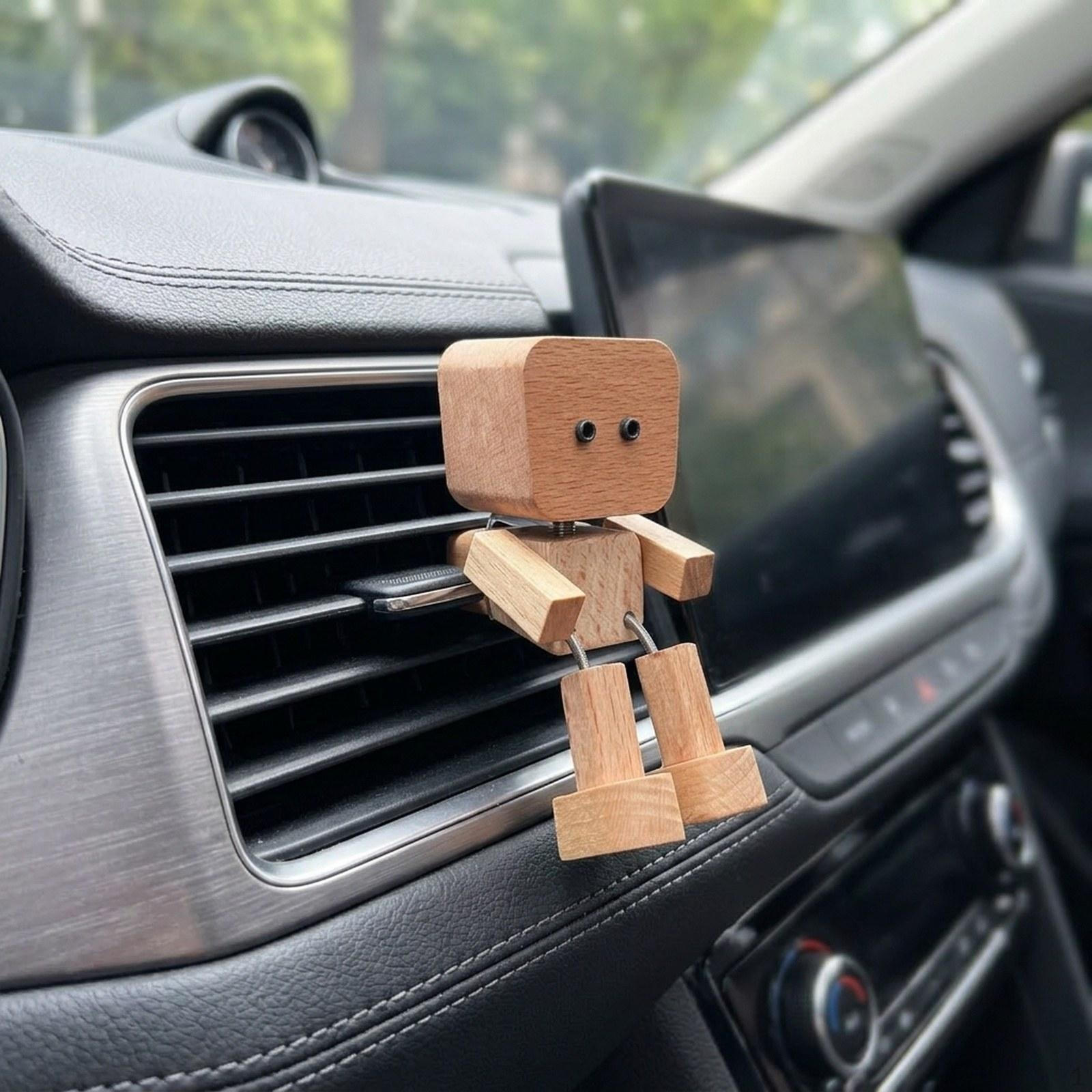 

Animated Figurine, Desk Decoration, Fun Car-Shaped Table Ornament. A