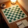 Scacchiera da Torneo in PU Leggera Portatile Arrotolabile Scacchiera Morbida Antiscivolo Tappetino per Scacchi da Viaggio Universale