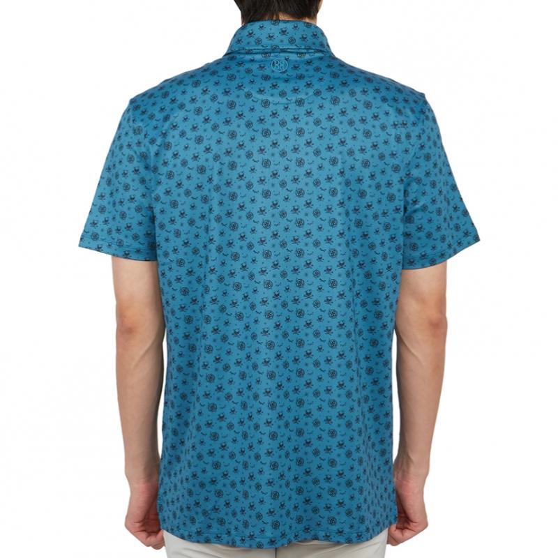 Galleria G Fore Pore Golfwear Men S Collar ShorT Sleeve T ShirT G4mS23k060a pTrl