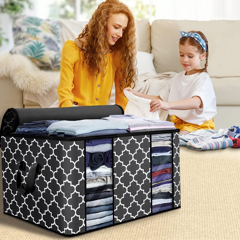 Large Capacity Clothes Storage Bag Foldable Blanket Storage Containers for Organizing Bedroom Closet
