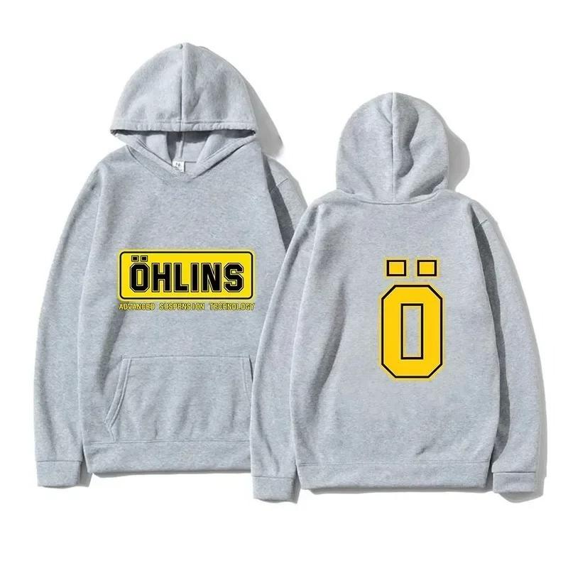 Autumn and Winter Warm Hoodies Motorcycle Sports Racing Ohlins Long Sleeve Warm Sweatshirts Men's and Women's Hoodies