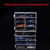 Acrylic Car Display Box 1:64 For Hot Wheels Car Model Toy 8 Grid Cabinet Rack Dustproof Stackable Car Storage Boxes Transparent