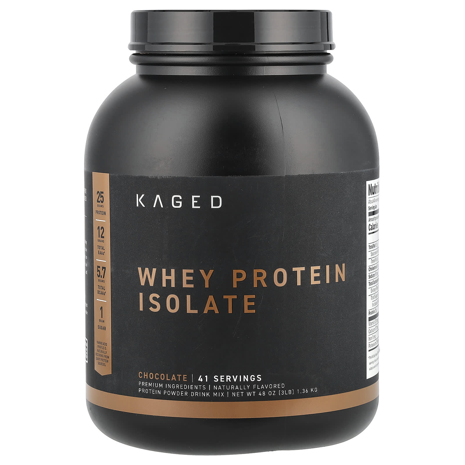 

Whey Protein Isolate, Chocolate, 1.36Kg(3Lb)