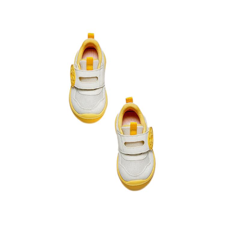Anta Comfortable Soft Sole Low Top Walking Shoes Baby Shoes White Yellow A22430001-4