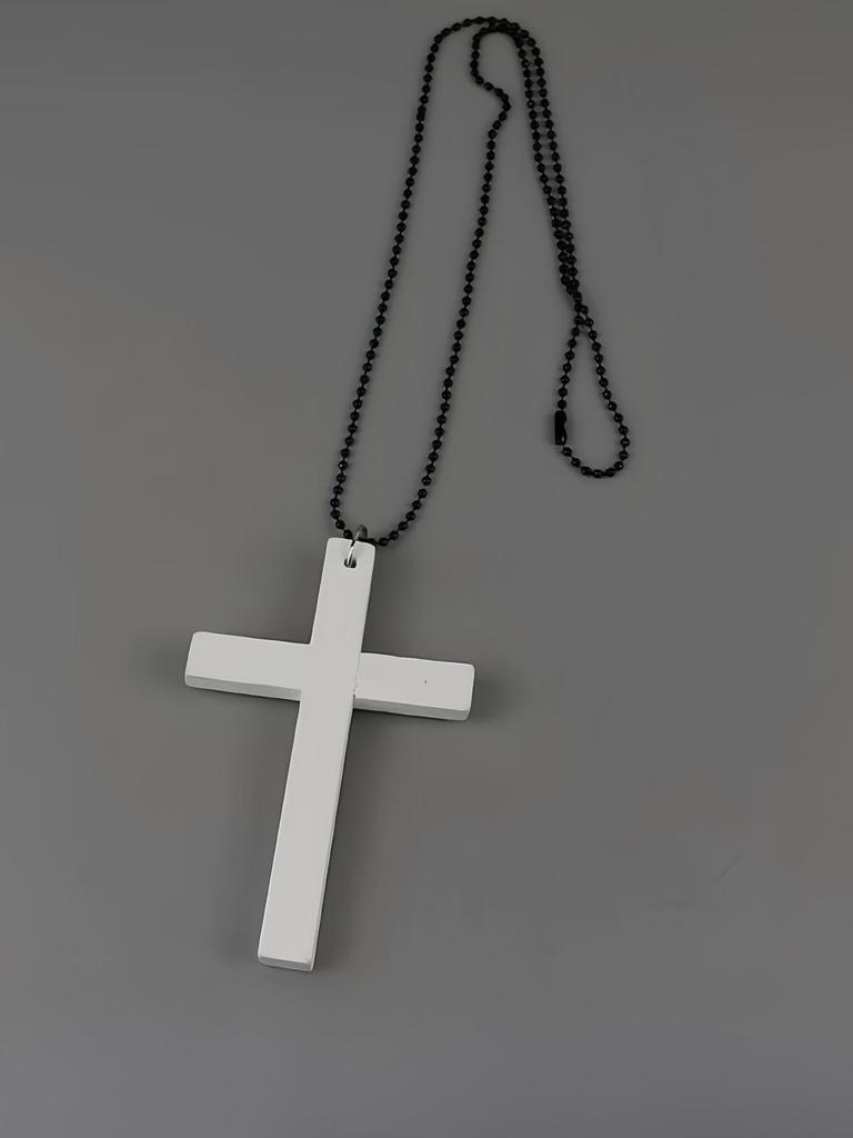 Elegant Cross Wooden Necklace - Versatile High-End Jewelry for Women