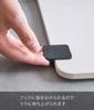 Yamazaki Jitsugyo Diatomite Bath Mat Lifting Hook Black Approx. W3.5XD3.5XH1.5cm Tower Easy To Lift Bath Mat Diatomaceous Earth Bath Mat 5677