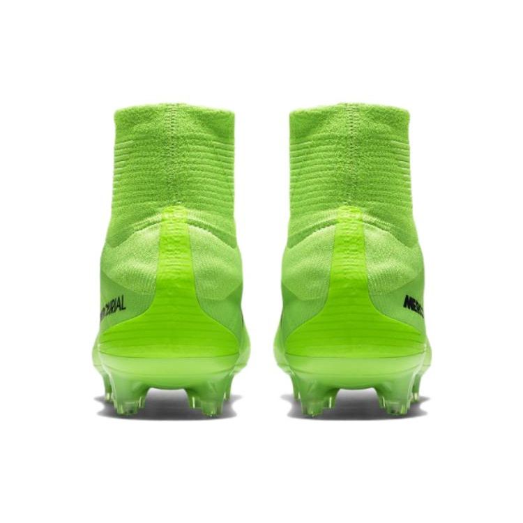 Nike Mercurial Superfly 5 FG Scoccer Cleat Electric Green Men Cleats Black-Ghost-Green 831940-305