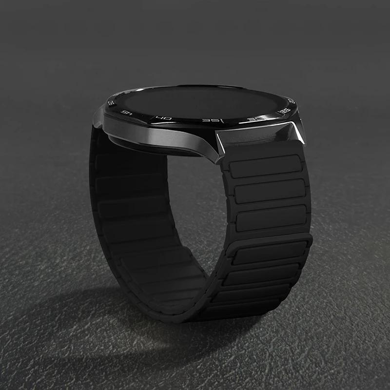 Magnetic silicone Band For Samsung Galaxy Watch 7 FE 6 4 classic 5pro Bracelet correa Huawei watch GT 6 5 4 pro 20mm 22mm straps