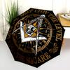 1PC Freemasonry Umbrella Portable Folding Umbrella Iron Frame Hole Bone Structure Outdoor Home Umbrella A5