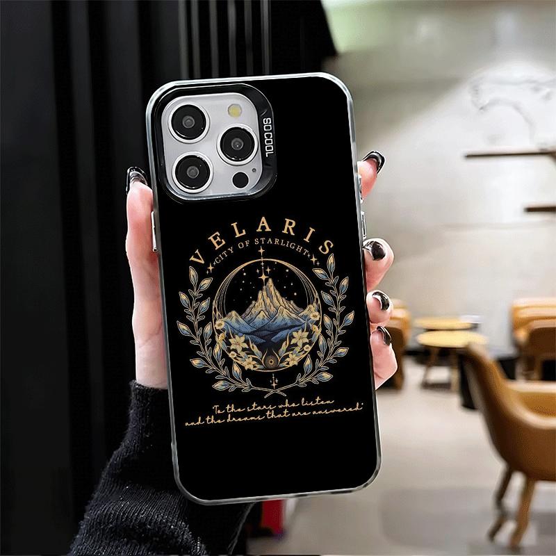 Etui Miękkie na Telefon A Court of Mist Fury VELARIS City do iPhone 15 16 17 Pro Max 17Air 16E 14 Plus 13 12 Mini Odporne na Wstrząsy Tylne Pokrowce