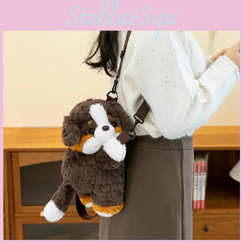 Piglet Tortoise Puppy Animal Plush Backpack With Zipper Detachable Children Bag