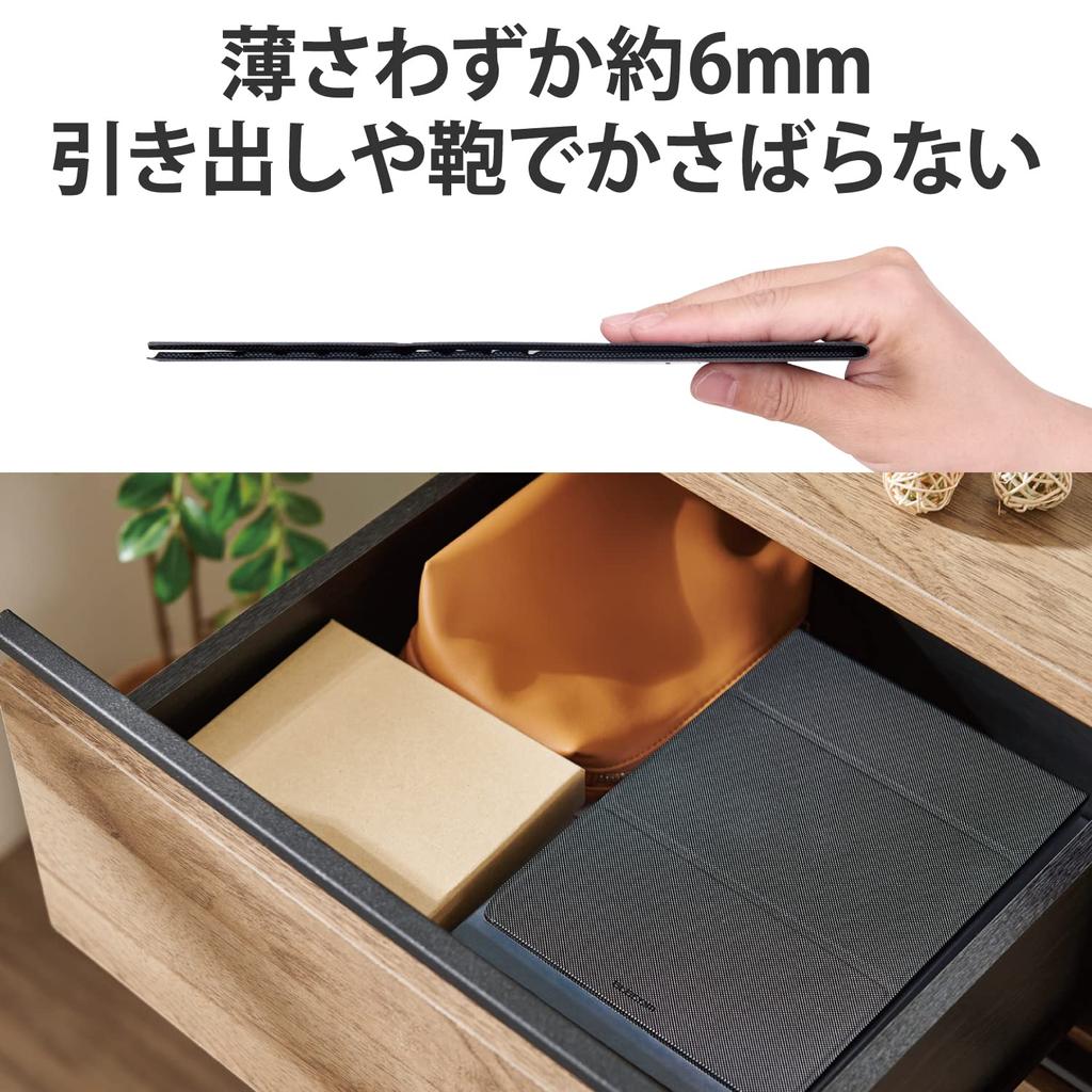 ELECOM Trackball Mouse Flip Pad Soft Leather Folding Tilt Adjustment Black MP-TBM01BK