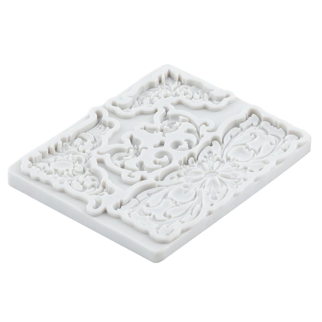Baroque Silicone Molds Curlicues Scroll Lace Fondant Mold Cake Decorating Tools Cupcake Topper Candy Chocolate Gumpaste Mold